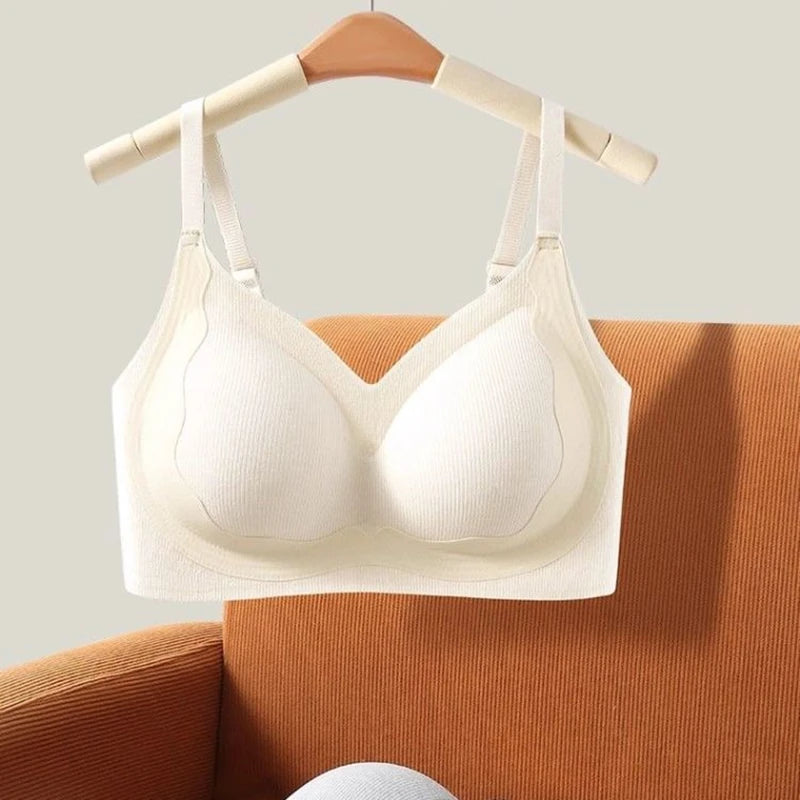 Adjustable Fixed-Cup Bra for Women Comfortable Wire-Free Push-Up Back Beautiful High-Quality Underwear