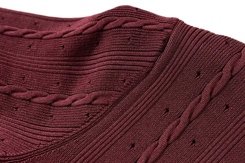 Summer Solid Round Neck Short Sleeved Office Lady Knitted Dress Women Korean Single Breasted Hollow Out Long Dress Fashion Trend